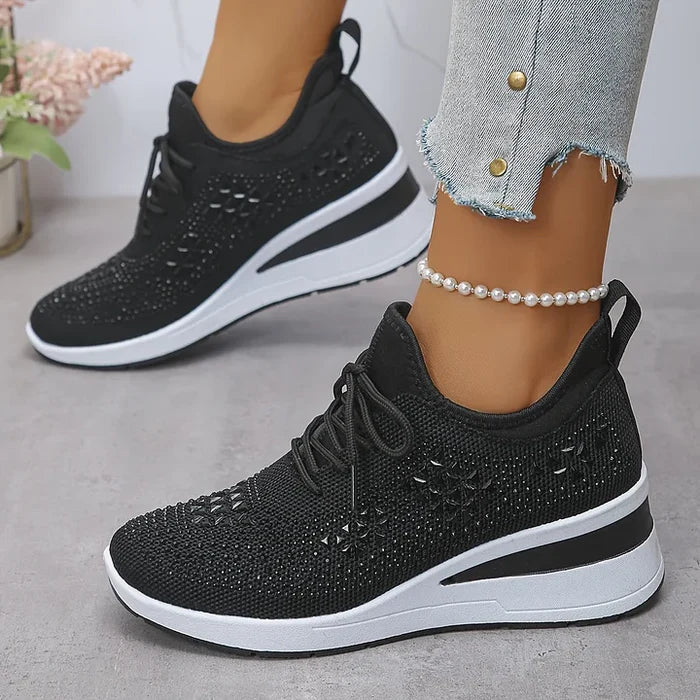 Giselle – Orthopedic Sneakers with Sparkling Rhinestones