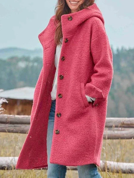 Bellisse – Long-sleeved Merino Coat with Buttons