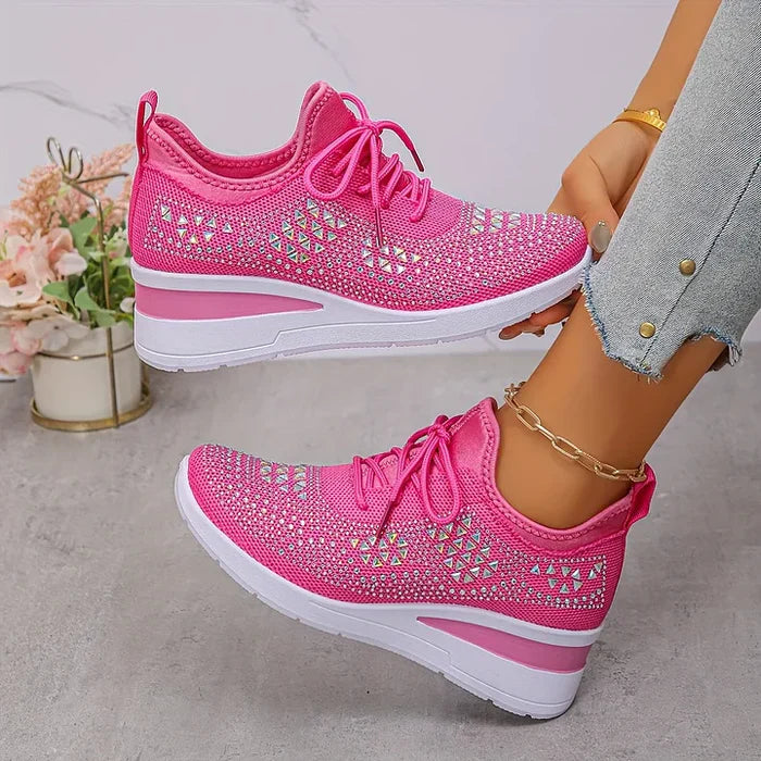 Giselle – Orthopedic Sneakers with Sparkling Rhinestones