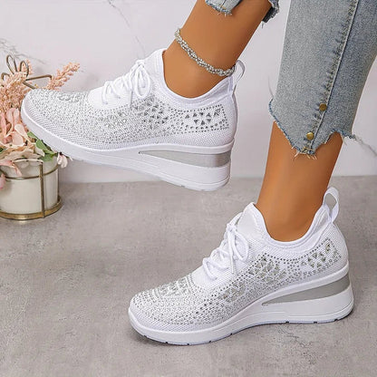 Giselle – Orthopedic Sneakers with Sparkling Rhinestones