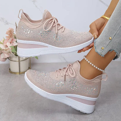 Giselle – Orthopedic Sneakers with Sparkling Rhinestones