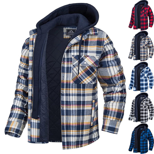FERENO™ – MEN’S PLAID HOODED JACKET